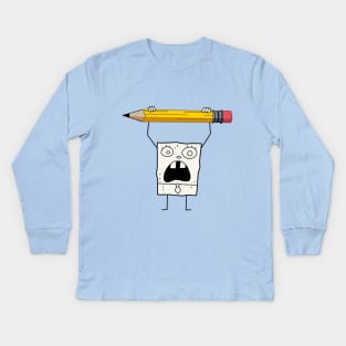 Doodlebob // Spongebob Squarepants Kids Long Sleeve T-Shirt